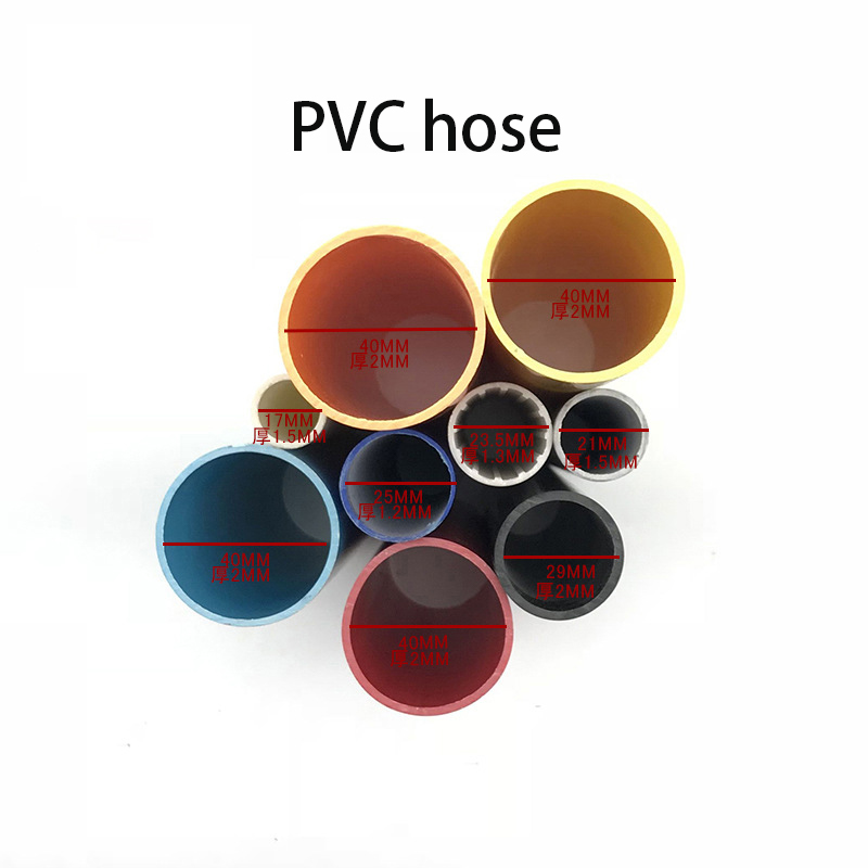 Icke-standard anpassad storlek och färg PVC-rör extruderingsmaterial av plaströr