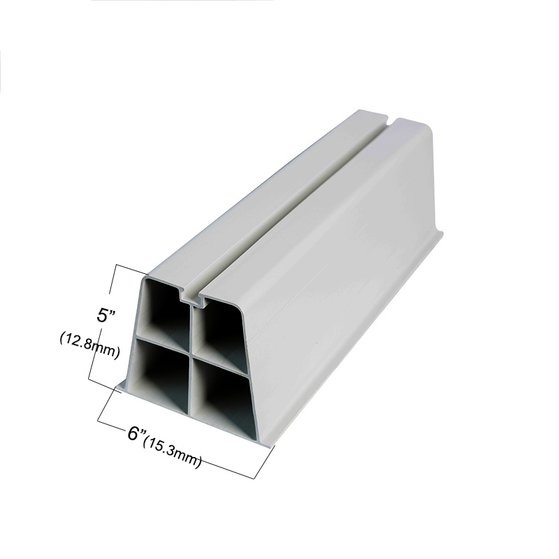 Anti-UV PVC-extruderingsprofil av plast för AC-stativ för luftkonditioneringsbas för mark- och golvfäste